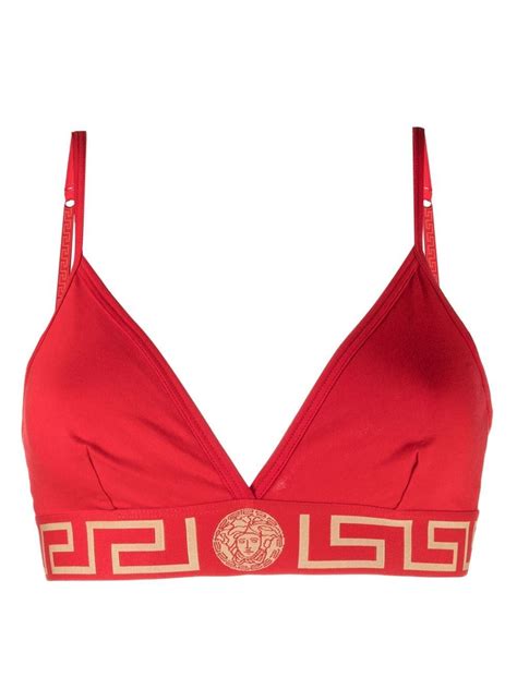 red Versace bra